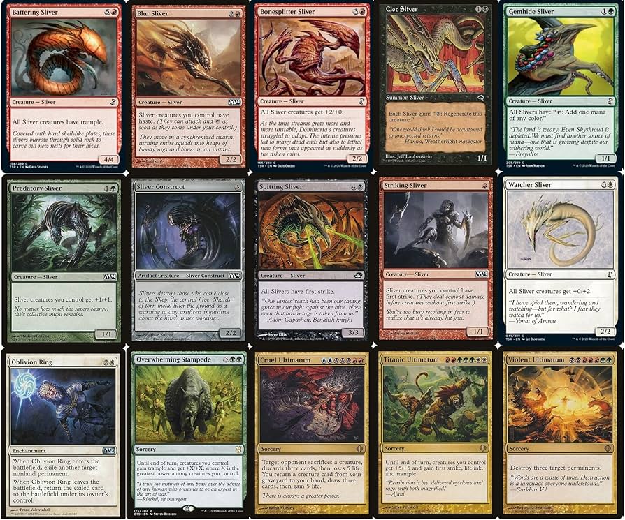 マジック：ザ・ギャザリング MTG commander Slivers deck (100 cards) 91ZD+0wrvdL._AC_UF894,